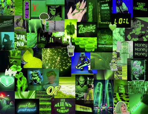 Neon Green Laptop Wallpaper Green Aesthetic Aesthetic Wallpapers
