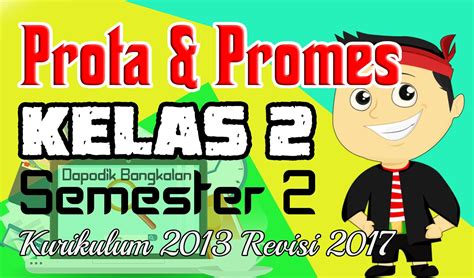 22 tahun 2016 dalam beberapa versi. Prota dan Promes Kelas 2 SD Semester 2 Kurikulum 2013 ...