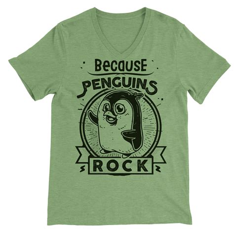 Penguins T Shirt Penguint Shirt Because Penguins Rock Etsy