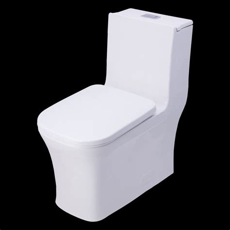 Bai 1007 Contemporary Toilet One Piece Dual Flush With Soft Close Seat Contemporary Toilets