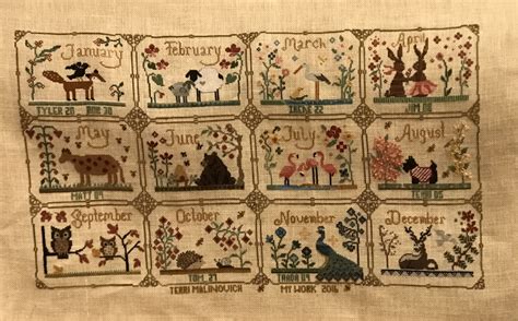 Please feel free to contact us for any custom and personalized patterns. A Joyful World stitched by Terri. A monthly Stitch-a-long ...