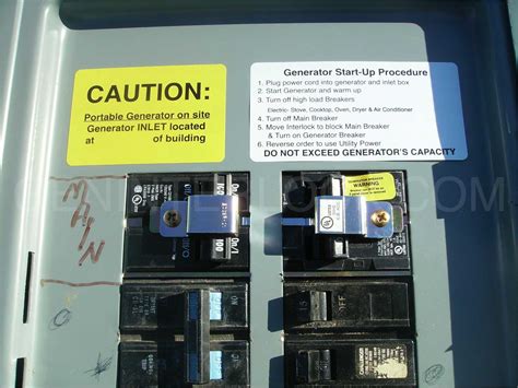 Our interlock kits act like manual transfer switches for electrical panels; Siemens / Murray / ITE Factory Generator interlock kit ...