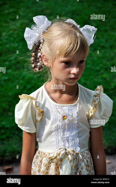Young Russian Girl With Hair Ribbons The Catherine Palace Pushkin