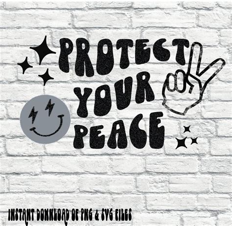 protect your peace svg peace sign svg spruch svg für shirt etsy
