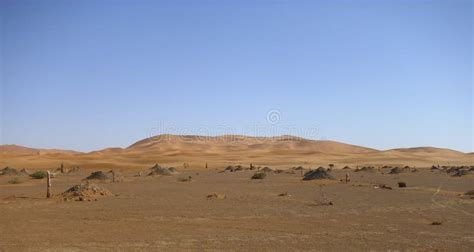 Desert Wasteland Sand Dune Sahara Stock Photo Image Of Dune Orange