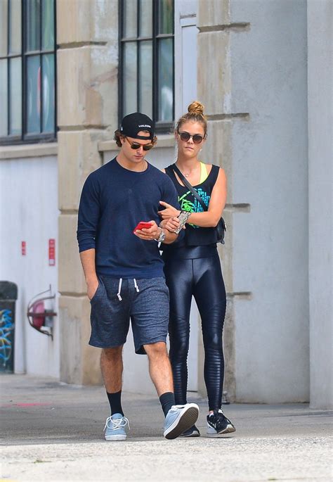 Nina Agdal With Her Boyfriend Jack Brinkley-Cook - Leaving the Gym in 