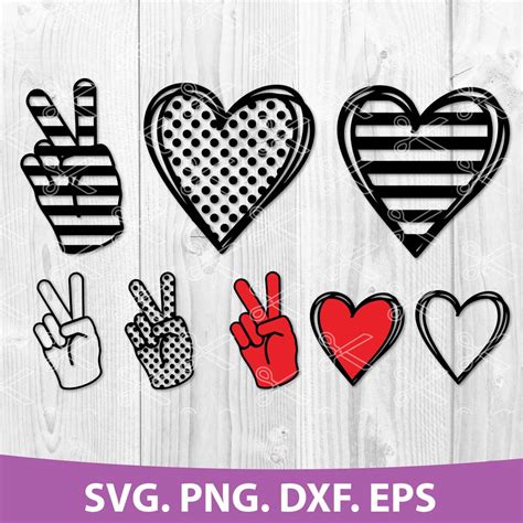 Peace Love Svg Svg Files For Cricut Silhouette Diy Peace Love Peace Love Png Peace Sign Svg