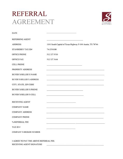 Companies are as reliant as ever on tips from contacts, leading to sales that would otherwise have been out of reach. Fee Agreement Template : Real Estate Broker Commission ...