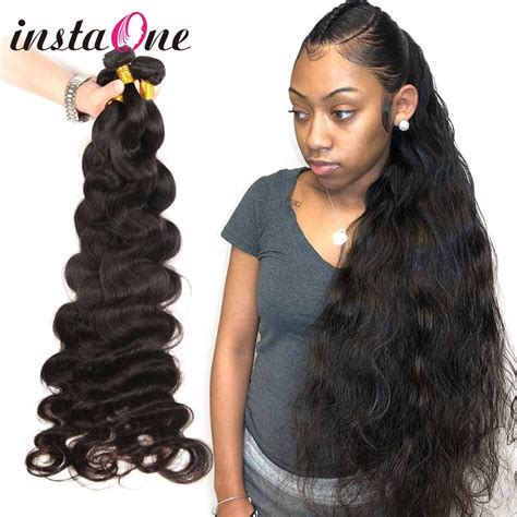 Brazilian Hair Weave 28 30 32 40 Inch Bundles Body Wave Unprocessed Human Hair Natural Color Raw