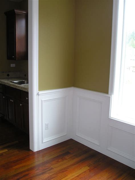 Chair rail is meant to protect walls from furniture damage. Another raised panel look using a different chair rail ...