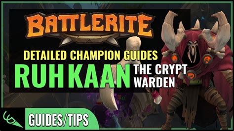 Pursuing the trespasser led him to the arenas where he is still tracking his quarry. Ruh Kaan Guide - Detailed Champion Guides | Battlerite (Early Access) - YouTube