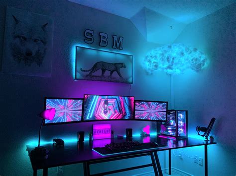 I Think The Rgb Cloud Was The Missing Piece Gaming Room Setup Video