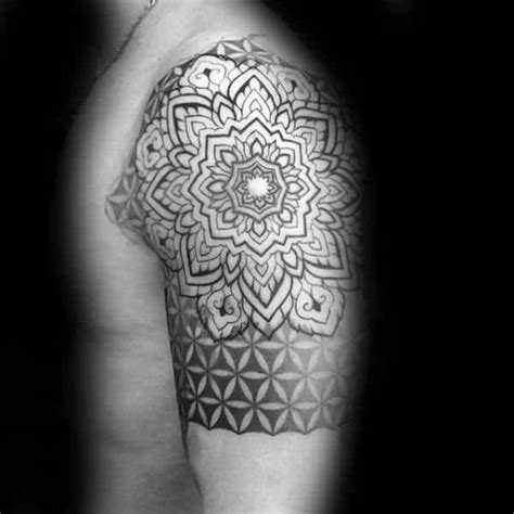 100 Flower Of Life Tattoo Designs For Men Geometrical Ink Ideas