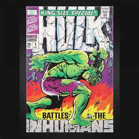 Lot 426 The Incredible Hulk Comic Cover 2013 Limited Edition