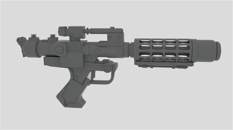 Modelo 3d Pistola Láser Alta Turbosquid 1037398