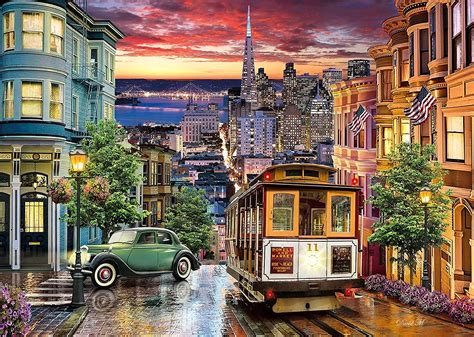 San Francisco By David Maclean 3000 Piece Jigsaw Puzzle Asterisk