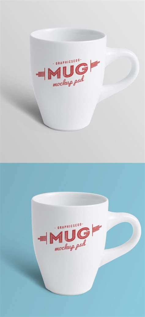 Download Free White Coffee Mug Mockup PSD Template