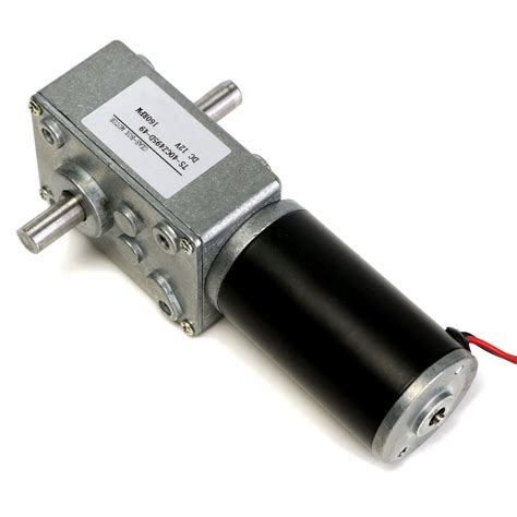 12v 160rpm Reduction Motor Worm Gear Double Shaft Dc Motor Cear Box