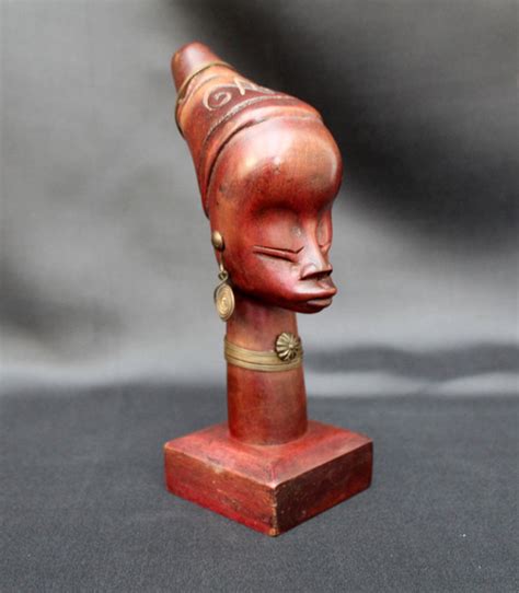 Vintage Wood Carved Ethnic Tribal African Nude Woman Sitting W My Xxx Hot Girl