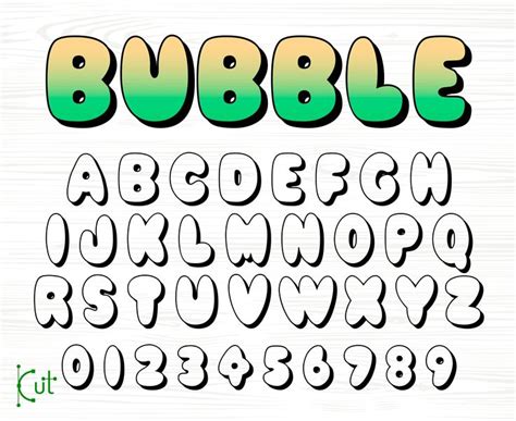 Bubbly Font Bubble Letter Font Cricut Bubble Letter Font Bubble Font