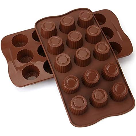 6 Pack Silicone Chocolate Jelly Candy Mold Cake Baking Non Stick Molds