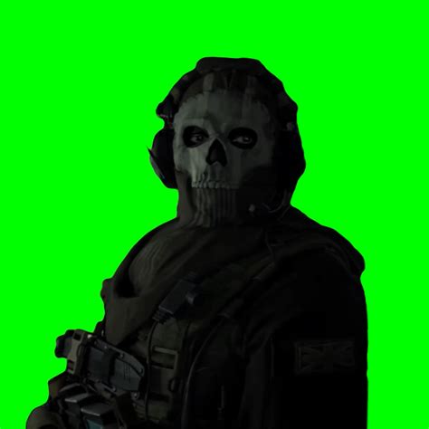Mw2 Sad Ghost Staring Meme Green Screen Creatorset