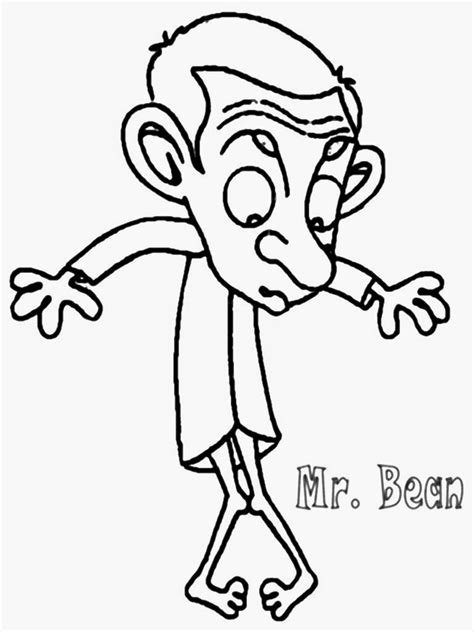 Free Printable Mr Bean Coloring Pages Mr Bean Coloring Pictures For