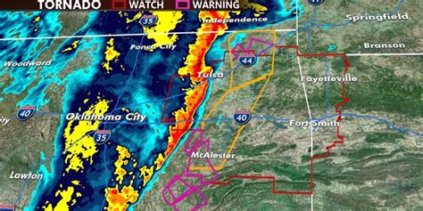 Tornado Spotted Near Tulsa Airport Water Rescues Reported Across