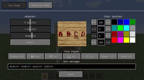 Official minecraft pages ▪ minecraft homepage ▪ mojang help and support and contact ▪ mojang i really wish that text and gui elements stayed the same size no matter your screen size, or that it was. Overview - Large Sign 2.0 - Mods - Projects - Minecraft ...