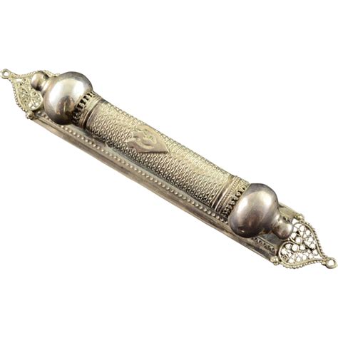 925 Sterling Silver Jewish Mezuzah From Curiouscabinet On Ruby Lane