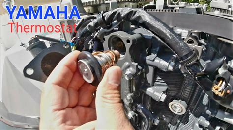 DIY Replacing Thermostat For Yamaha 150 175 200 HP Outboard Motor YouTube