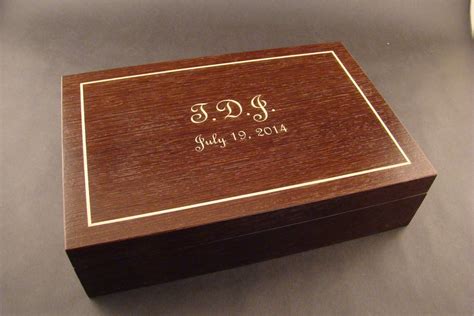 Personalized Wood Jewelry Boxes Personalized Wooden Jewelry Box With