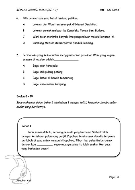 Latihan Bahagian B Bahasa Melayu Tahun Format Baru Riset