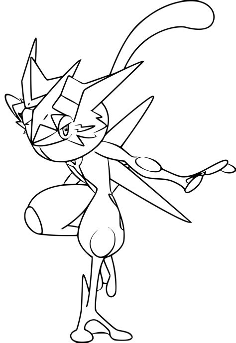Pokemon Greninja Coloring Page Free Printable Coloring Pages On