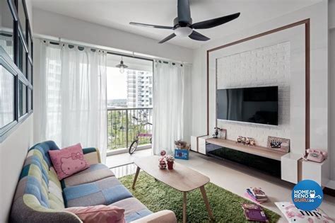 The picket items should be in darker shades to have the ability to mix with the opposite nuances within the ornament. 4 Room BTO Renovation Package in 2019 | Living room ...