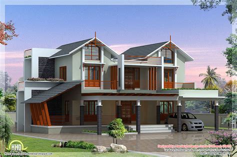 Modern And Unique Villa Design Kerala Home Design And