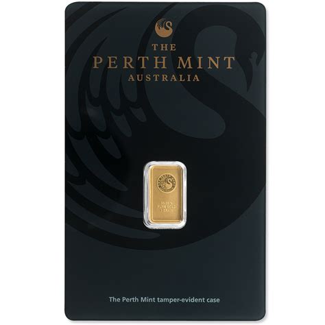 1g Goldbarren Perth Mint Im Blister Mit Zertifikat Anlagegoldbarren