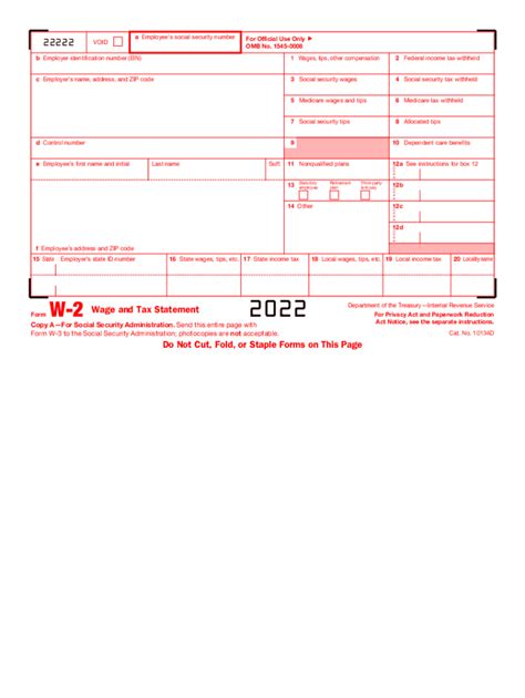 2022 Form Irs W 2fill Online Printable Fillable Blank Pdffiller