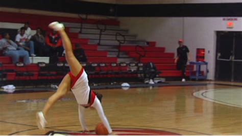 See Cheerleaders Half Court Trick Shot Cnn Video
