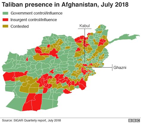 The taliban says it has taken control of 90 districts across the country since the middle of may. Map Of Afghanistan Control - Maps of the World