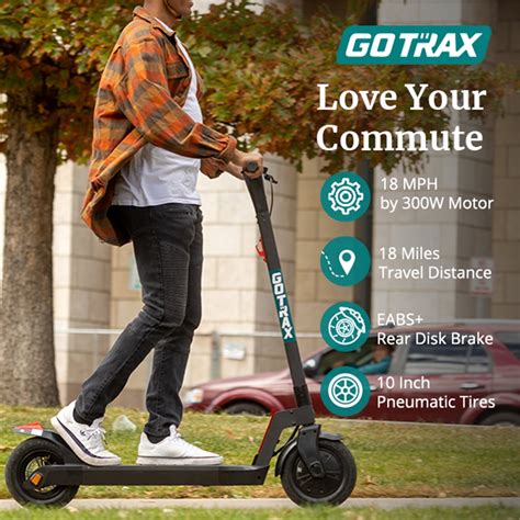 Buy Gotrax G3 Plus Electric Scooter, 10 Pneumatic Tires, Max 18 Mile