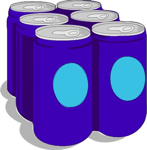 Collection Of Six Pack Beer High Soda Cans Clipart Png
