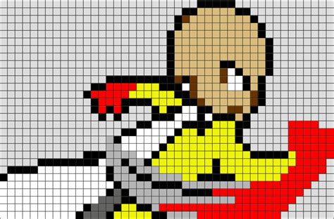 One Punch Man Saitama Pixel Art Pixel Art Pixel Art Design Lego Art