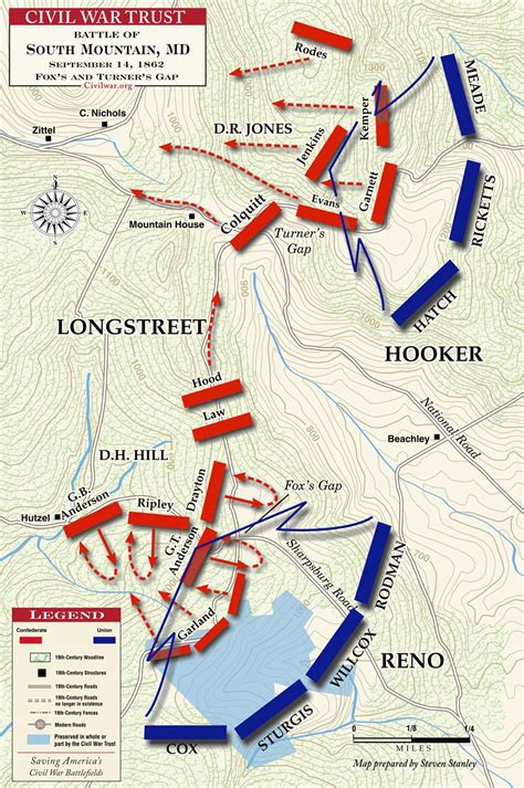 Foxs And Turners Gaps September 14 1862 Civil War History Civil