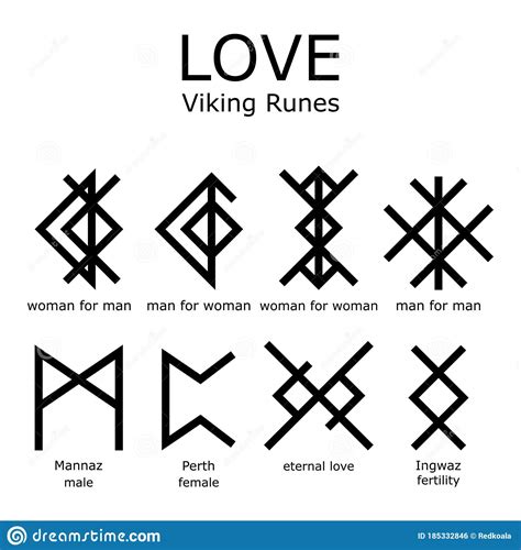 Attraction Sigils Bindrunes Rune Tattoo Love Symbol