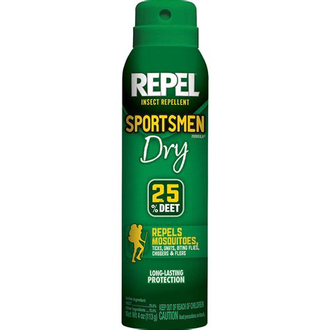 Repel Sportsmen Formula Insect Repellent 4 Oz Dry Aerosol Spray Academy