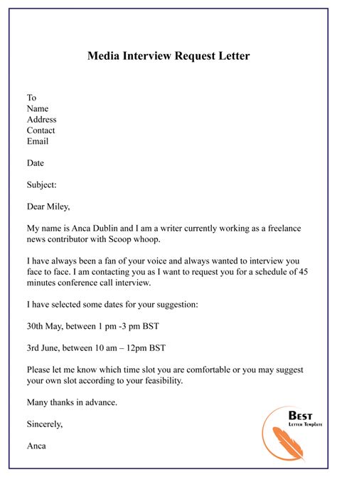 Not Successful Interview Letter Template