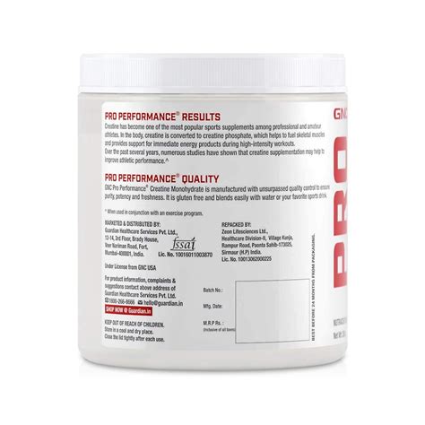 Gnc Pro Performance Creatine Monohydrate 3000 Mg 250 Gm Fa Supplements