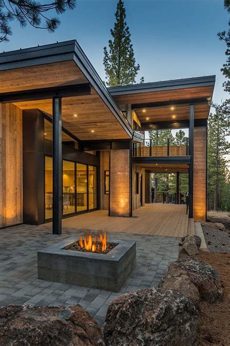 Mountain Retreat Blends Rustic Modern Styling In Martis Camp House