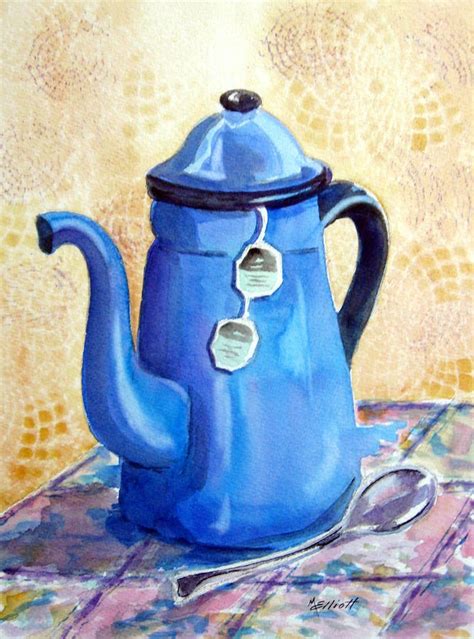 Afternoon Tea Painting By Marsha Elliott Afternoon Tea Fine Art